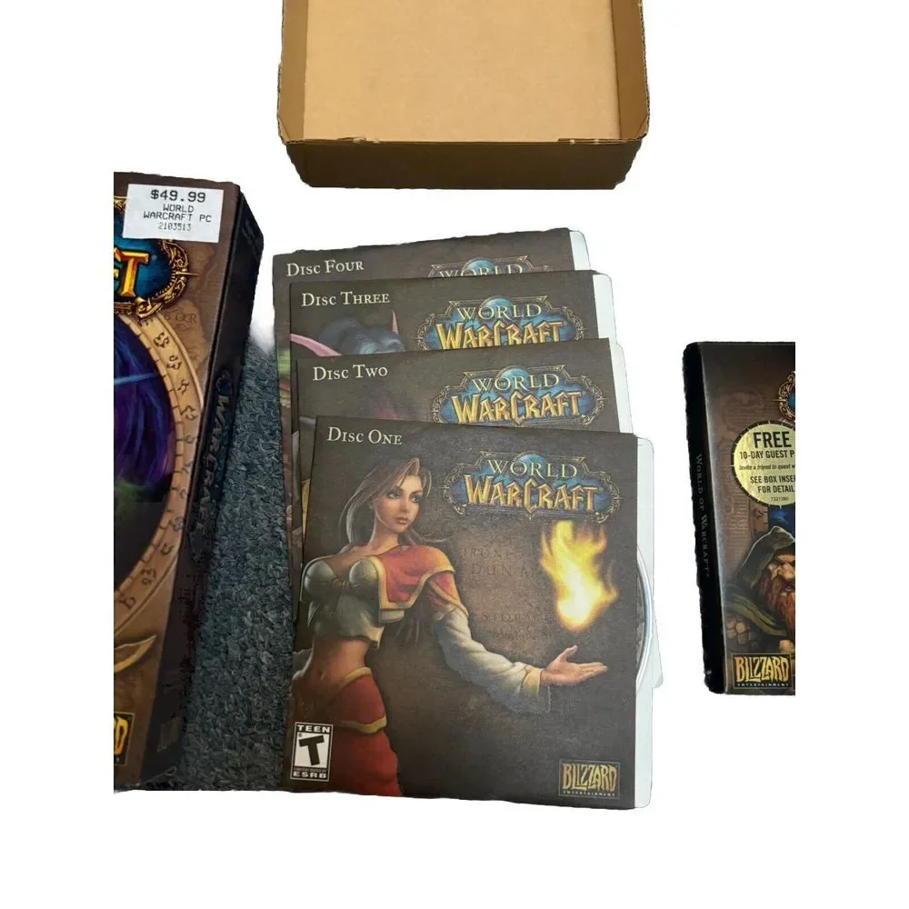 World Of Warcraft Original Box - PC Game, Blizzard Complete Good Shape